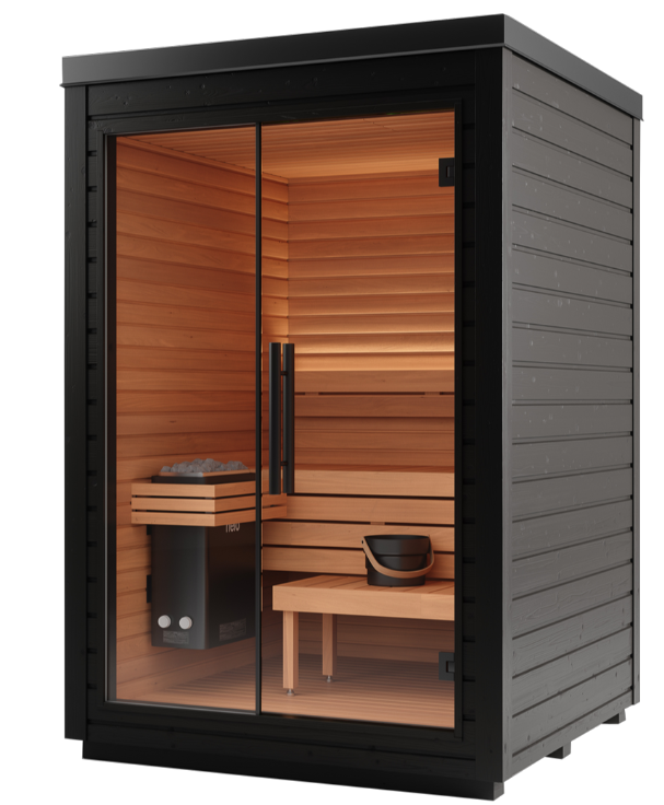 Mira S Outdoor Sauna – Scandinavian design compact 2 person