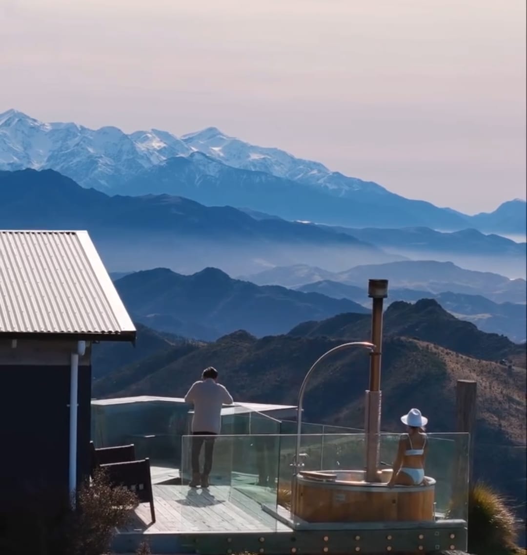 Custom-built luxury hot tub.