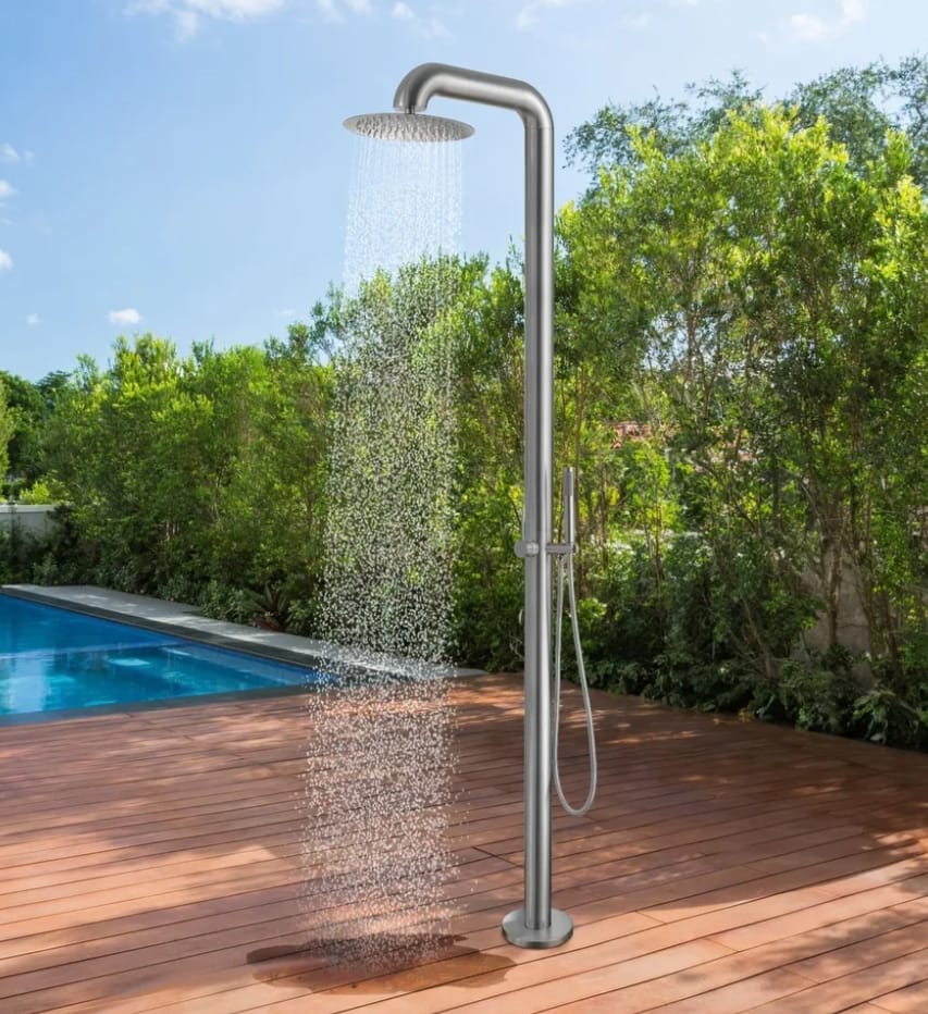 Free-Standing Shower - Stainless Steel