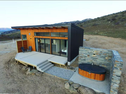 Luxury wood finish 2 person ice bath: hot and cold spa tub for wellness & recovery