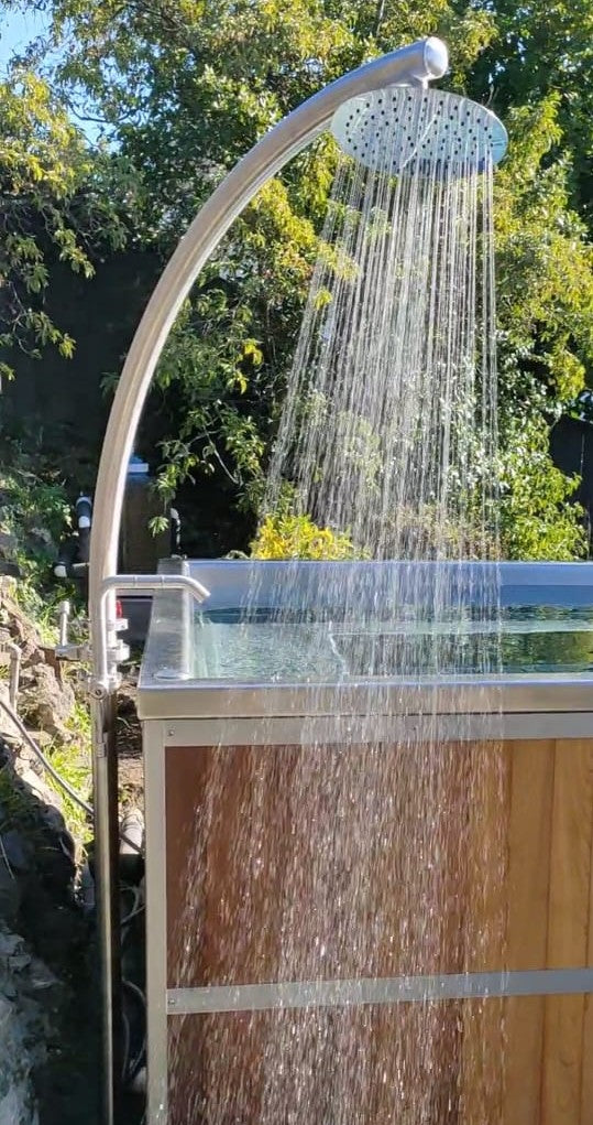 Cold Shower Arm - Stainless Steel 50mm