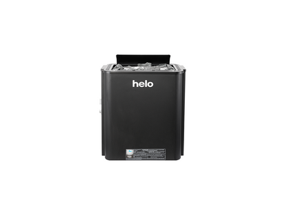 The Helo Vienna 80 STS Sauna Heater in Black is designed for modern homes, suited for 3–12 m³ rooms. 