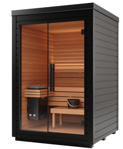 Mira S Outdoor Sauna – Scandinavian design compact 2 person