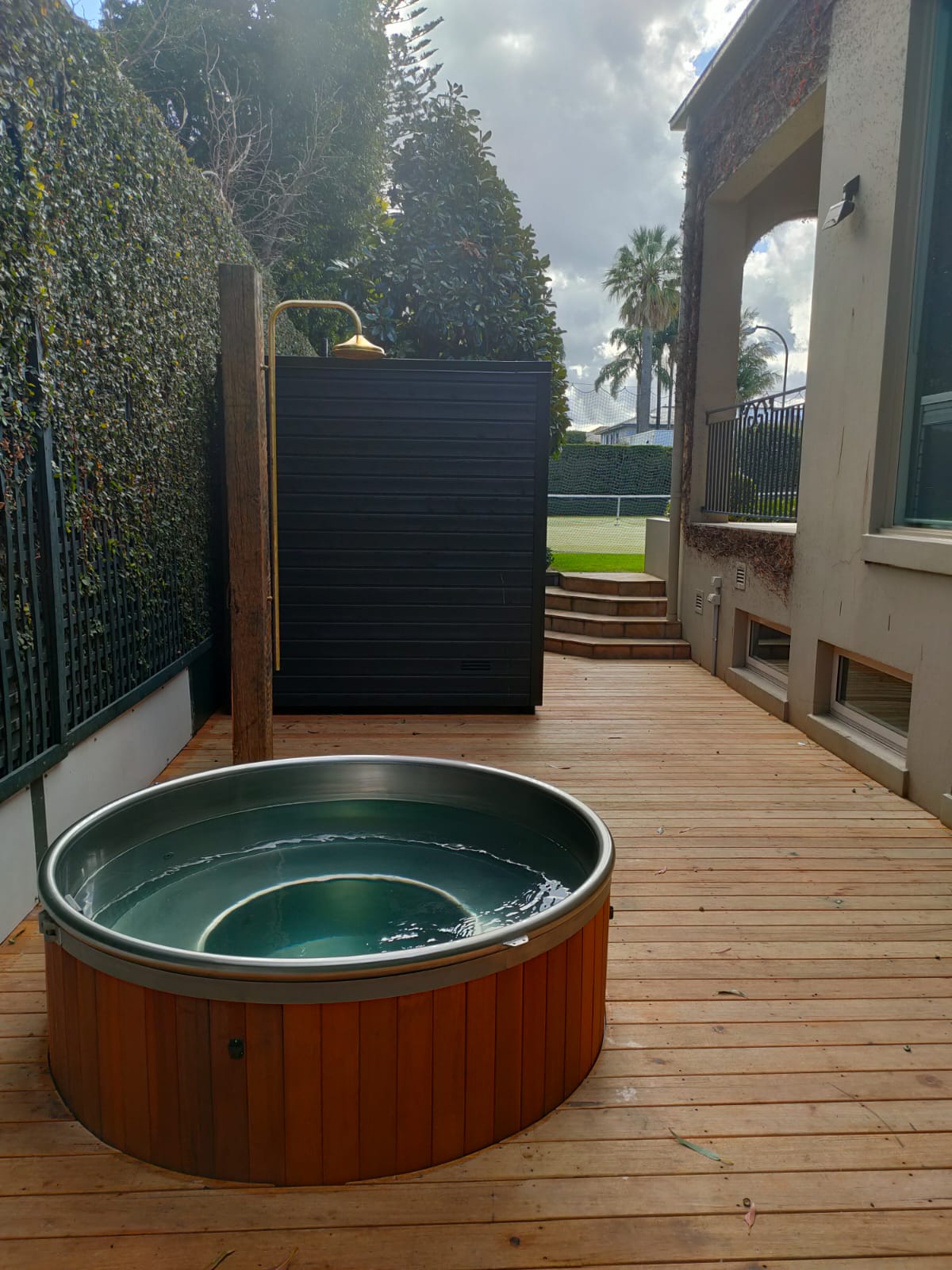 Free-Standing Shower - Stainless Steel